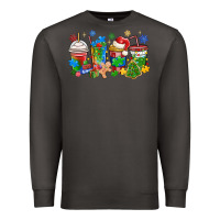 Smoke autism awareness christmas coffee Premium Sweatshirt - MaliasSmallBusiness