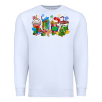 White autism awareness christmas coffee Premium Sweatshirt - MaliasSmallBusiness