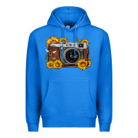 True Royal sunflower bee vintage camera Premium Hoodie - FaDigitalArtStudio
