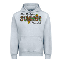Heather Grey take me where summer never ends Urban Hoodie - CowhideDigitalArt