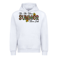 White take me where summer never ends Urban Hoodie - CowhideDigitalArt
