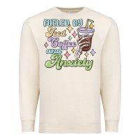 Sandshell fueled by iced coffee and anxiety Premium Sweatshirt - MaliasSmallBusiness