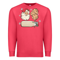 Cardinal custom milk and cookies with santa Premium Sweatshirt - MaliasSmallBusiness