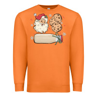 Carrot custom milk and cookies with santa Premium Sweatshirt - MaliasSmallBusiness