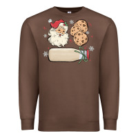 Chestnut custom milk and cookies with santa Premium Sweatshirt - MaliasSmallBusiness