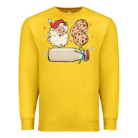 Lemon custom milk and cookies with santa Premium Sweatshirt - MaliasSmallBusiness