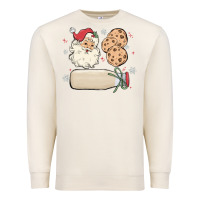 Sandshell custom milk and cookies with santa Premium Sweatshirt - MaliasSmallBusiness