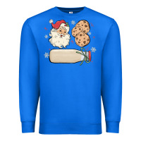 True Royal custom milk and cookies with santa Premium Sweatshirt - MaliasSmallBusiness