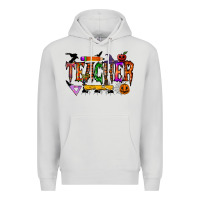Dove Grey teacher halloween Premium Hoodie - RacoonDesign