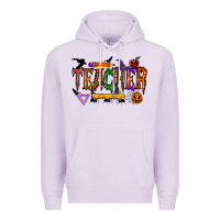 Lilac teacher halloween Premium Hoodie - RacoonDesign