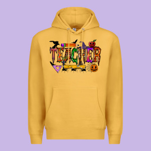Teacher Halloween Premium Hoodie Designed By Racoondesign