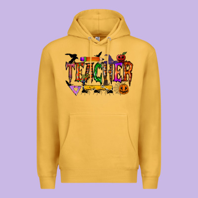 Teacher Halloween Premium Hoodie Designed By Racoondesign
