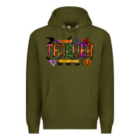 Army Green teacher halloween Premium Hoodie - RacoonDesign