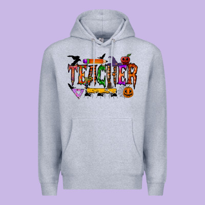 Teacher Halloween Premium Hoodie Designed By Racoondesign