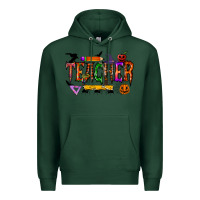 Sports Green teacher halloween Premium Hoodie - RacoonDesign