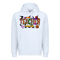 White teacher halloween Premium Hoodie - RacoonDesign