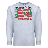 Heather Grey dear santa ive been Premium Sweatshirt - MaliasSmallBusiness