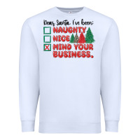 White dear santa ive been Premium Sweatshirt - MaliasSmallBusiness