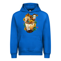 Cobalt simmental cow bobba cup Urban Hoodie - FaDigitalArtStudio