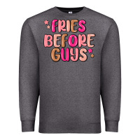 Charcoal Heather fries before guys Premium Sweatshirt - MaliasSmallBusiness