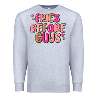 Heather Grey fries before guys Premium Sweatshirt - MaliasSmallBusiness