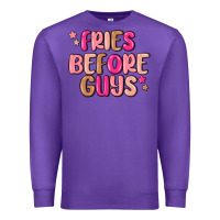 Purple fries before guys Premium Sweatshirt - MaliasSmallBusiness