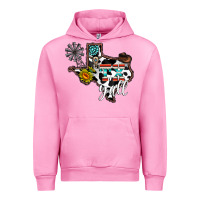 Fuchsia Pink tx yall western Urban Hoodie - CowhideDigitalArt