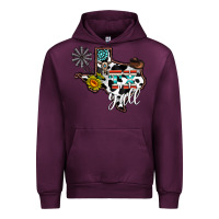 Mauve Wine tx yall western Urban Hoodie - CowhideDigitalArt