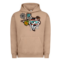 Pigment Burro tx yall western Urban Hoodie - CowhideDigitalArt