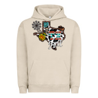 Pigment French Oak tx yall western Urban Hoodie - CowhideDigitalArt