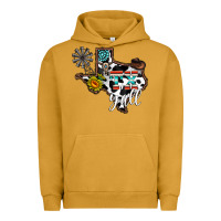 Pigment Peanut Butter tx yall western Urban Hoodie - CowhideDigitalArt