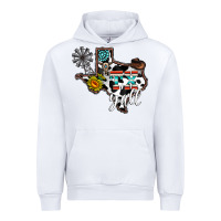White tx yall western Urban Hoodie - CowhideDigitalArt