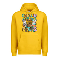 Lemon Chillin with my peeps Easter Premium Hoodie - OliviaCreatesArt