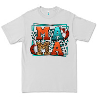 Dove Grey Bowling mama leopard frame Mother's Day Premium Tee - LillyAllenDesigns