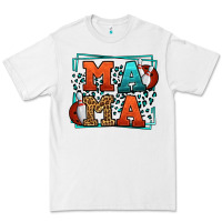 Bowling Mama Leopard Frame Mother's Day Premium Tee | Teevron