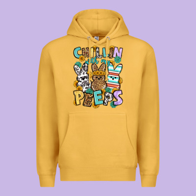 Chillin With My Peeps Easter Premium Hoodie Designed By Oliviacreatesart