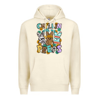 Sandshell Chillin with my peeps Easter Premium Hoodie - OliviaCreatesArt