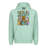 Seafoam Chillin with my peeps Easter Premium Hoodie - OliviaCreatesArt