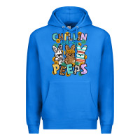 True Royal Chillin with my peeps Easter Premium Hoodie - OliviaCreatesArt