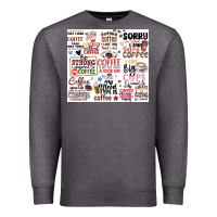 Charcoal Heather funny coffee quotes Premium Sweatshirt - MaliasSmallBusiness