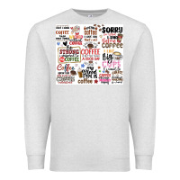 Oatmeal Heather funny coffee quotes Premium Sweatshirt - MaliasSmallBusiness