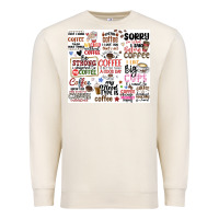 Sandshell funny coffee quotes Premium Sweatshirt - MaliasSmallBusiness