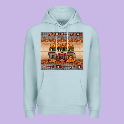 Firefighter Dad Premium Hoodie Designed By Hra Design Shop