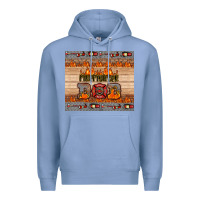 Colony Blue firefighter dad Premium Hoodie - HRA Design Shop