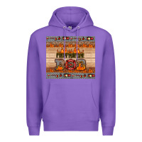 Purple firefighter dad Premium Hoodie - HRA Design Shop