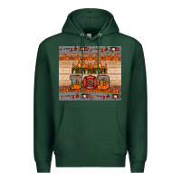 Sports Green firefighter dad Premium Hoodie - HRA Design Shop