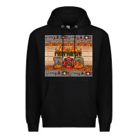 Black firefighter dad Premium Hoodie - HRA Design Shop