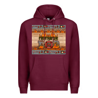 Burgundy firefighter dad Premium Hoodie - HRA Design Shop
