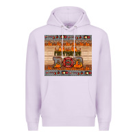 Lilac firefighter dad Premium Hoodie - HRA Design Shop