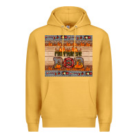 Mustard firefighter dad Premium Hoodie - HRA Design Shop